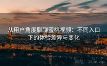 从用户角度聊聊蜜桃视频：不同入口下的体验差异与变化