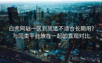 白虎网站一区到底适不适合长期用？与同类平台放在一起的直观对比