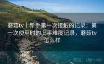 蘑菇tv｜新手第一次接触的记录：第一次使用时的上手难度记录，蘑菇tv怎么样