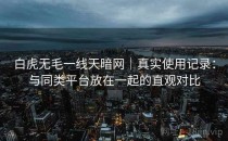 白虎无毛一线天暗网｜真实使用记录：与同类平台放在一起的直观对比