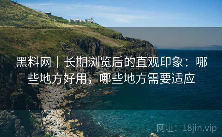 黑料网｜长期浏览后的直观印象：哪些地方好用，哪些地方需要适应  第1张