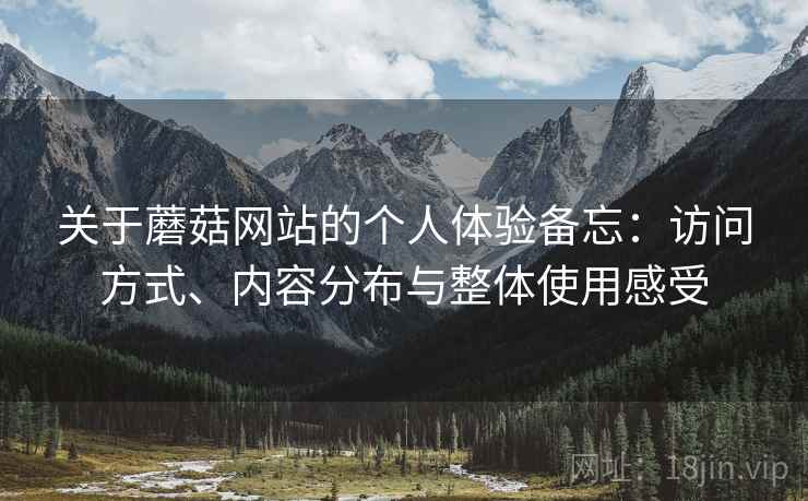 关于蘑菇网站的个人体验备忘：访问方式、内容分布与整体使用感受  第2张