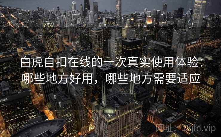 白虎自扣在线的一次真实使用体验：哪些地方好用，哪些地方需要适应  第2张