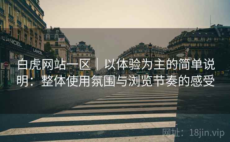 白虎网站一区｜以体验为主的简单说明：整体使用氛围与浏览节奏的感受  第2张